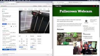 3D Printing   OctoPrint   Plugin  Fullscreen Webcam [upl. by Narine485]