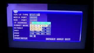 How to Configure the IP Address of the DVR on your Local Area Network LAN [upl. by Benildis934]
