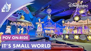 Disneyland Paris POV Its A Small World ride at Fantasyland 2023 [upl. by Bartolomeo816]