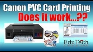 Canon G Series Inkjet PVC Card Printing Does it really work [upl. by Norab45]