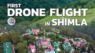 First Drone Flight in Shimla  explore the beauty of Himachal Pradesh through drone  travel vlog [upl. by Assereht]