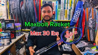 Maxbolt Racket Black  model 01638335828 [upl. by Saul]