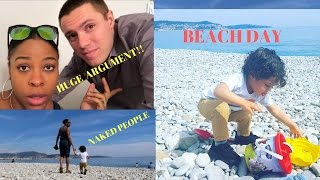 VLOG HUGE ARGUMENT  NAKED AT THE BEACH  BEACH DAY [upl. by Naujad270]