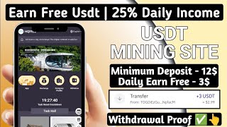 🥳new investment website best earning app daily commission daily best income trx usdt platform [upl. by Stiruc99]