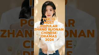 Top 10 Most Popular Zhang Ruonan Chinese Dramas 2024 viral trending fyp top10 trend shorts [upl. by Breed291]