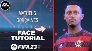 FIFA 23  MATHEUS GONÇALVES Face  Stats Tutorial [upl. by Ellatsirhc]