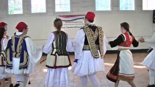 Syrtos Greek dance from Crete by Kyklonas Hellenic Dancers [upl. by Stegman]