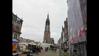 Vandaag gaan we lekker naar de markt in Delft lekker druk en veel toeristen [upl. by Acirret]