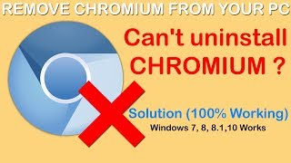 How to fully remove Chromium malware 100 Working [upl. by Feliza959]