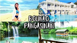 BOLINAO PANGASINAN  Bolinao Falls  Sungayan Grill  Merci White Beach Resort Patar White Beach [upl. by Adoree616]