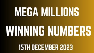 Mega Millions Winning Numbers 15th December 2023 [upl. by Burnard]