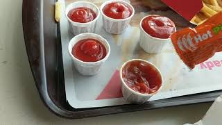 McDonalds Hot Ketchup  Picante Sauce Packet [upl. by Esinyt363]