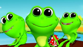 Five Little Speckled Frogs Song Nursery Rhymes and Cartoon Videos for Kids [upl. by Assirram]