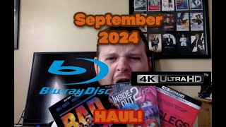 Blu Ray amp 4K Haul September 2024 [upl. by Akedijn]