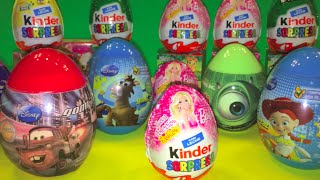 15 OUA KINDER SURPRIZA CU MASINUTE JUCARII FIGURINE KINDER SURPRESA KINDER SURPRISE [upl. by Adigirb]