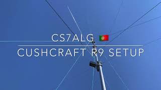 CS7ALG 🇵🇹 CushCraft R9 Vertical HF Antenna  Assembly amp Setup [upl. by Monjan]