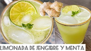 🍋LIMONADA DE JENGIBRE O KION Y MENTA La vida de Eva  ginger lemonade🍋 [upl. by Annalise322]