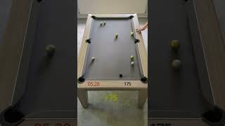 🎱💯Rack up the highest score you can in 20 seconds⏱😅  6ft table  pool 8ball [upl. by Aizahs]