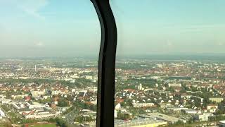 Ausflug auf den Nürnberger Fernsehturm Restaurantebene [upl. by Fidelio]