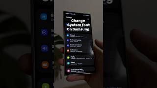 Change System font On Samsung [upl. by Season]