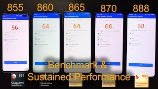 Snapdragon 855 860 865 870 888 Benchmark and Sustained Performance Comparison  Poco X3 Pro Poco F3 [upl. by Cosette924]