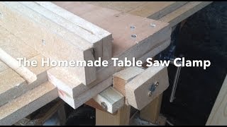 The Homemade Table Saw Fence Clamp [upl. by Dlareg]