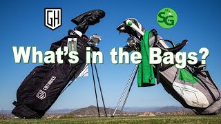 Whats in our Golf Bags  Mr Short Game and Golfholics [upl. by Bigford]