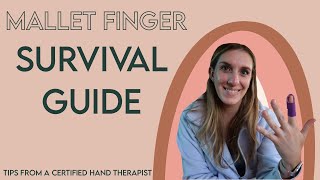 How to survive a mallet finger injury 5 tips from a Certified Hand Therapist [upl. by Nuncia443]