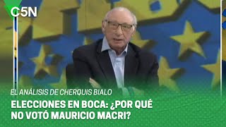 CHERQUIS BIALO analizó por qué MACRI NO FUE A VOTAR a las ELECCIONES en BOCA [upl. by Cleti668]