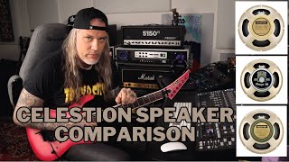 CELESTION SPEAKER COMPARISON  V30 CB65 amp GB25 [upl. by Erbe451]