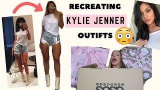 500 RECREATING KYLIE JENNERS OUTFITS THIS WAS SO HARD [upl. by Pump]