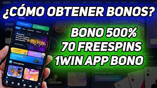 CÓMO OBTENER BONOS 1WIN  BONO CASINO 1WIN  1WIN COLOMBIA  1WIN BÓNUS PERU  1WIN CHILE 5 [upl. by Haraj38]