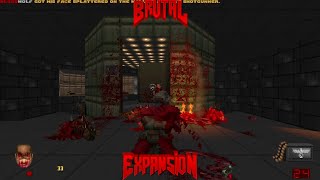 Brutal Doom v21141  Doom 2 The Way id Did Map24  Online Coop [upl. by Eirahcaz]