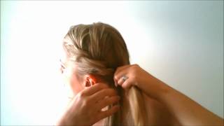 HAIR HOW TO  Bohemian Twist Updo for Wedding Prom Summer [upl. by Clava]