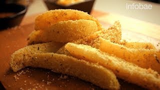 Receta de papas cuña crocantes  Alicante Sabores Naturales [upl. by Ynittirb643]