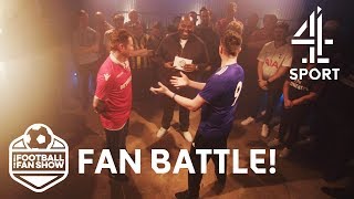 Leicester vs Nottingham Forest HILARIOUS Fan Battle  The Real Football Fan Show [upl. by Ahtinak956]