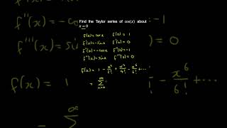 Taylor Series for cosx about x0 or the Maclaurin Series Example  Calculus [upl. by Hedveh245]