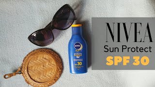 Nivea Sun Protect and Moisture SPF 30 Review in Bangla l AmiTanni [upl. by Curnin]