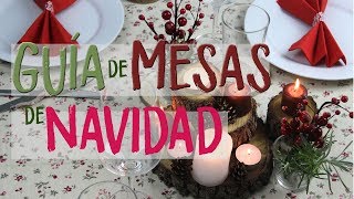 ¡¡Guía para decorar las mesas de navidad haciendo manualidades Decoración navideña de mesas [upl. by Dez]