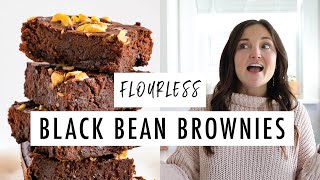 How to Make Fudgy Black Bean Brownies  Flourless  Glutenfree [upl. by Bayer]