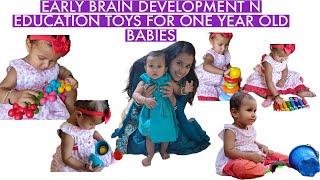 EARLY BRAIN DEVELOPMENT N EDUCATIONAL TOYS FOR ONE YEAR OLD CHILDRENS [upl. by Niatsirk363]