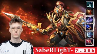 DOTA 2 SabeRLighT the DRAGON KNIGHT OFFLANE 735b [upl. by Meece]