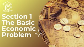 IGCSE Economics Section 1 The Basic Economic Problem [upl. by Aizatsana26]