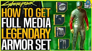 Cyberpunk 2077 How To Get FREE SECRET MEDIA Legendary Armor  Clothing Guide  All Secret Locations [upl. by Eladal]