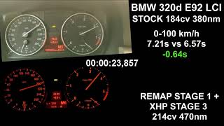 Bmw 320d E92 LCI Remap stage 1  Xhp Flashtool stage 3 [upl. by Anyer981]