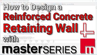 How to Design a Structural Reinforced Concrete Retaining Wall To Eurocode amp British Standards [upl. by Anette]