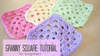 CROCHET How to crochet a granny square for beginners  Bella Coco [upl. by Pacifa]