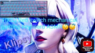 HXSJ red switch mechanical gaming keyboard asmrmy new keyboard and fortnite gameplay [upl. by Kenimod]