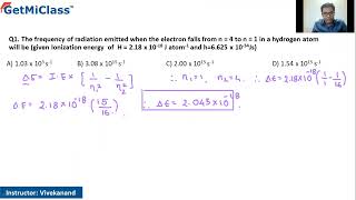 Ionization energy KCET 11th Chemistry Structure of Atoms [upl. by Cran970]