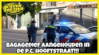 BOEVENSPOTTER BAGAGEDIEF AANGEHOUDEN IN DE PCHOOFTSTRAAT 209 [upl. by Hardi140]